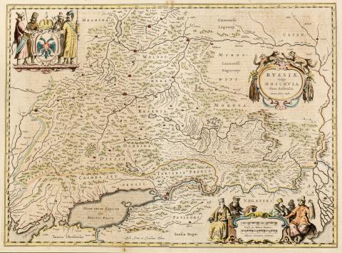 Blaeu, Joan: Russiae, vulgo Moscovia, Pars Australis. Auctore Isaaco Massa.  Amsterdam, ca. 1644 