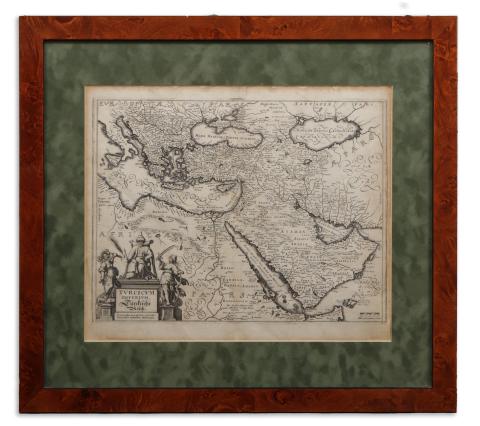 Merian, Matthäus : Turcicum Imperium. Turckiche Reich. Concordia res parvae crescunt Discordia maximae dilabuntur. 1636 Frankfurt, Militaria Germanica comun. 