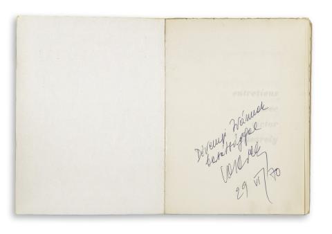 Ferrier, Jean-Louis : Entretiens avec Victor Vasarely 1969 Paris 