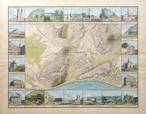 Vasquez, [Carlo Pinto] Pinos Károly gróf: Buda Szabad Királyi Város tájleirása...Gróf Vasquez Károly Által. 1837 Wien 