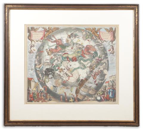 Cellarius, Andreas: Haemisphaerium Scenographicum Australe Coeli Stellati Et Terrae  Amsterdam, 1708. 