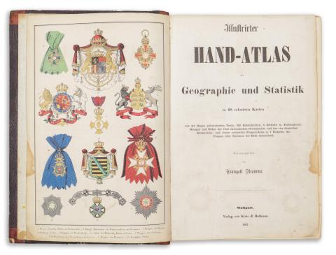 Bromme, Traugott: Illustrirter Hand-Atlas der Geographie und Statistik  Stuttgart, 1862. Krais & Hoffmann. 