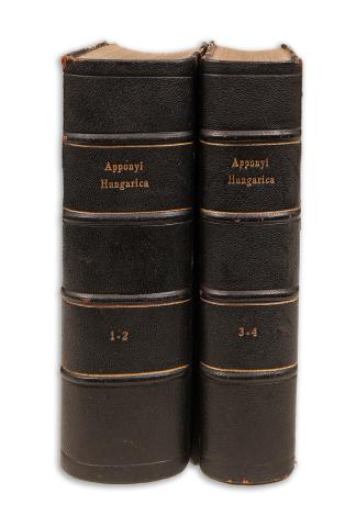Apponyi Sándor, gróf: Hungarica. Magyar vonatkozású külföldi nyomtatványok I-II. - Ungarn betreffende im Auslande gedruckte Bücher und Flugschriften. I-II. köt. [két kötetben]  Budapest, München - Franklin, J. Rosenthal 