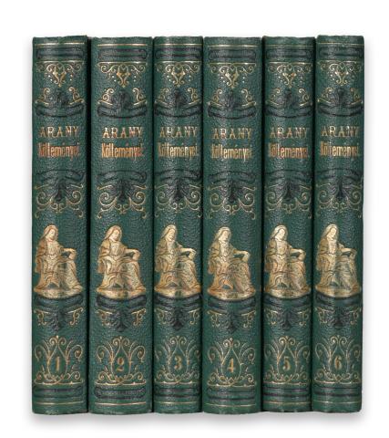 Arany János összes költeményei. Második kiadás. I-VI. kötet. 1869 Pest 