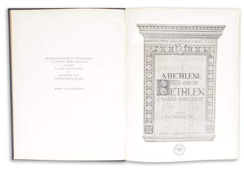 Lukinich Imre, Dr.: A bethleni gróf Bethlen család története 1927 Budapest, Athenaeum 