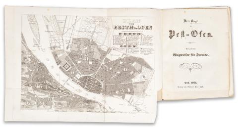 Drei Tage in Pest-Ofen. Kurzgefasster Wegweiser für Fremde.  Pest, 1851. Gustav Heckenast. 
