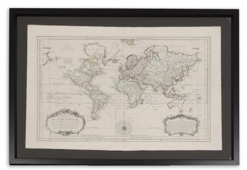 Bellin, Jacques Nicolas: Carte Reduite Des Parties Connues Du Globe Terrestre Dressee au Depost des Cartes Plans et Journaux de la Marine . . . MDCCLV  Paris, 1755. 