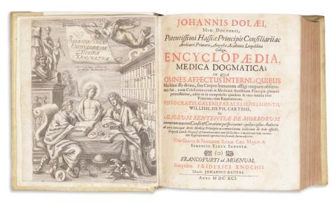 Dolaeus, Johann : Encyclopaedia medica dogmatica  Francofurti ad Moenum, 1691. Johann Friedrich Knoch - Johann Bauer.  