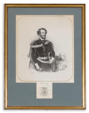 Kriehuber, Josef: Forray Iván, gróf  császári és királyi kamarás állóképe.  Kőnyomat 1856 Bécs, Reiffenstein és Rösch 