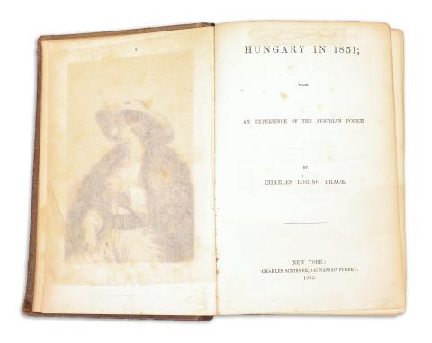 Brace, Charles Loring : Hungary in 1851; with an experience of the Austrian police by --. 1852 New York, C. Scribner 