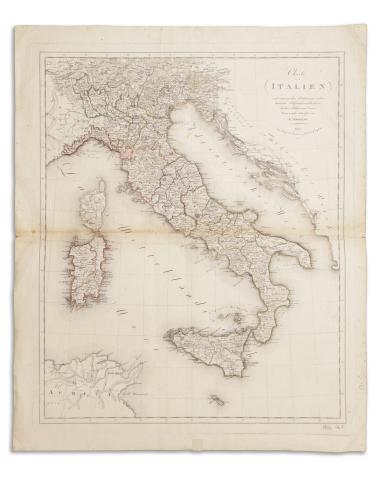 Kipferling, Karl Joseph: Charte von Italien  Wien, 1808. Im Verlage des Kunst u. Industrie Comptoirs. 