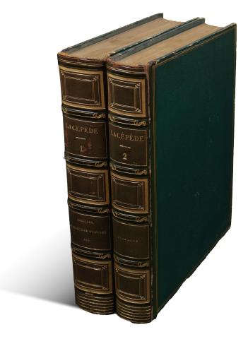 La Cépède, M. le comte de : Histoire naturelle de Lacépède comprenant les cétacés, les quadrupèdes ovipares, les serpents et les poissons. I-II. kötet 1841 Paris 