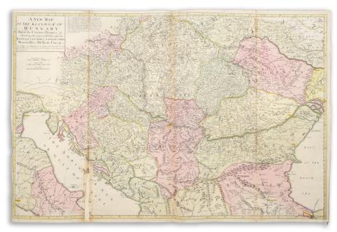 Senex, John: A new map of the kingdom of Hungary and of the countries, provinces &... 1760 London, Bowles & Son & Rob Sayer 