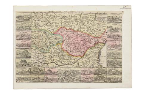 la Feuille,  Daniel de: Carte de Nouvelle de Transilvaniae. Avec ses Confins   