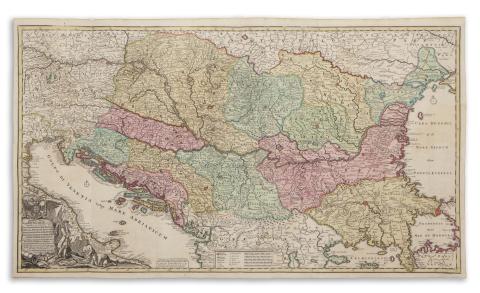 Ottens, Reinich & Josua: Novissima tabula regni Hungariae et regionum quondam ei unitarum ut Transilvaniae... 1740 Amsterdam 