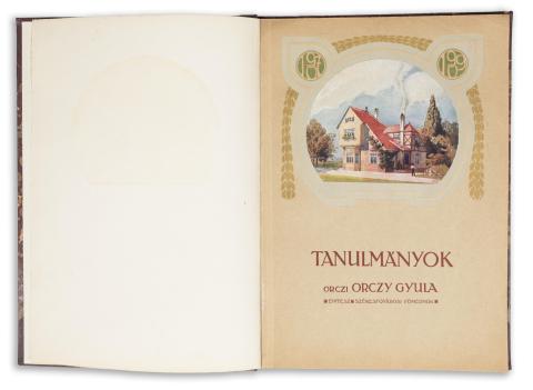 Orczy Gyula, orczi : Előtanulmányok és tervek a székesfőváros építési programmjához  Budapest 