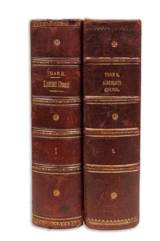 Than Károly: A kisérleti chemia elemei. I-II. köt 1897 Budapest, MTA 