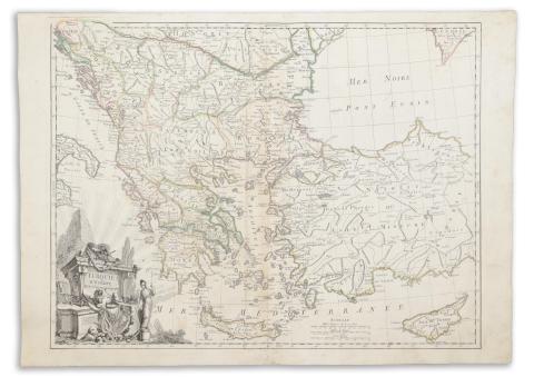 Janvier, Jean Denis: Turquie d'Europe...par le Sr. Janvier geographe  Paris, 1775, Chez Lattre graveur.  