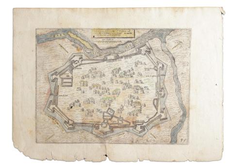 Camocio, Giovanni Francesco: Vienna, Città principal d' Ongheria, in modo che al presetne é fortificata.  [c. 1574] 