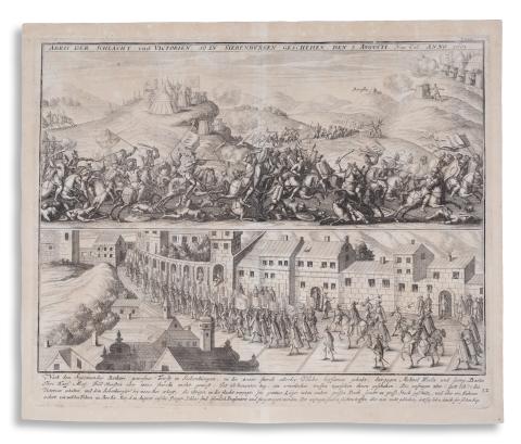 Prága, Goroszló látképe: Hauslab, Franz - Abris der Schlacht und Victorien so in Siebenburgen geschehen den 3. Augusti Neu Cal. Anno 1601.   