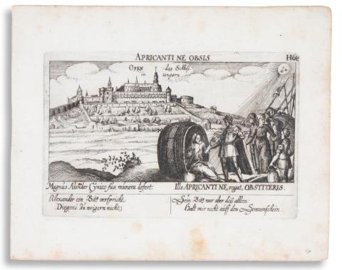 Meisner, Daniel – Eberhard Kieser: A budai vár látképe – Ofen das Schloss in Ungarn.  Frankfurt am Main, 1626. 