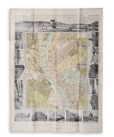 Budapest legujabb tervrajza   Budapesten, 1896. Lampert Róbert (Wodianer F. és Fiai) 