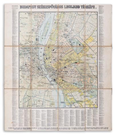 Budapest székesfőváros legujabb térképe   Budapest, [1909-1910], [„Pátria” irodalmi vállalat és részvénytársaság] 
