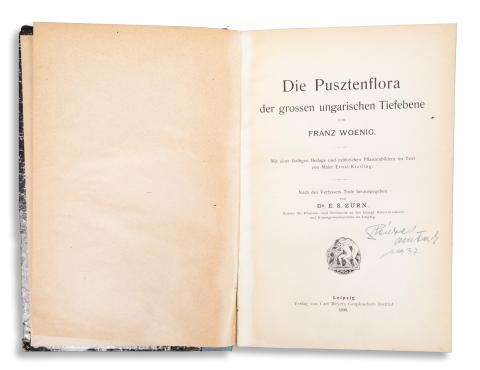 Woenig, Franz : Die Pusztenflora der grossen ungarischen Tiefebene von --.  Leipzig, 1899, Carl Meyer 
