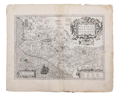 Hondius, Jodocus: Hispaniae novae nova descriptio  Amsterdam, 1619. 