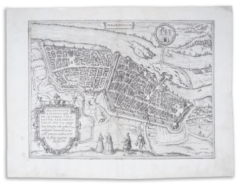 Braun, Georg - Hogenberg, Frans: Magdeburgum ... Metropolitica Saxoniae Urbs 1572 Cologne [Köln] 
