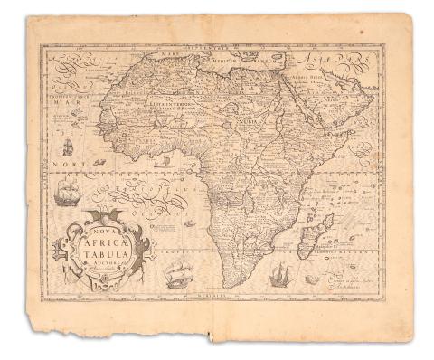 Hondius, Jodocus: Nova Africae Tabula auctore Jodoco Hondio. Excusum in adibus auctoris Amsterodammi. 1619 Amsterdam, Cornelis Claes 