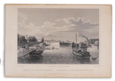 Rohbock, Ludwig: Óbuda s a hajómalmak - Alt-Ofen & die schiffmühlen 1856 Darmstadt, Druck & Verlag von Gustav Georg Lange 