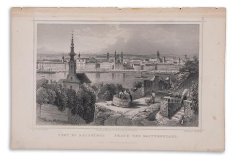 Rohbock, Ludwig: Pest és Ráczváros – Pesth und Raitzenstadt 1856 Darmstadt, Druck & Verlag von Gustav Georg Lange 