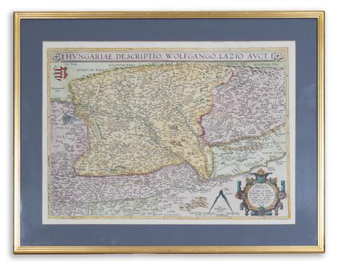 Lazius, Wolfgang: Hungariae descriptio.  Antwerpen, [1595]. [Abraham Ortelius]. 