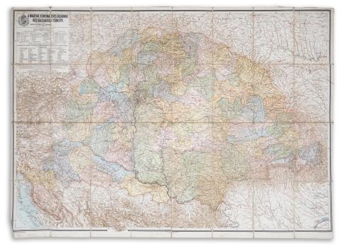 Kogutowicz Manó : A magyar korona országainak közigazgatási térképe   Budapest, 1913, Magyar Földrajzi Intézet R.T. 