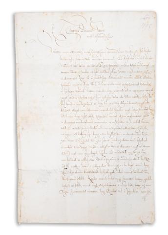 Nádasdy Ferenc gróf (1625-1671) országbíró, későbbi nádor magyar nyelvű levele Szemere Pálnak, Abaúj vármegye jegyzőjének   