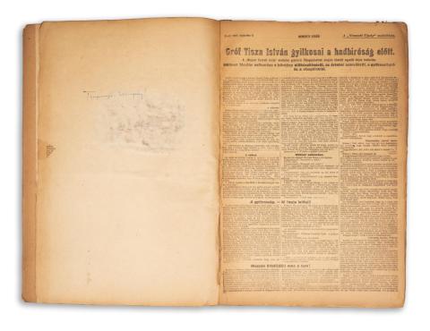 Tisza pör. 1920. A Nemzeti Ujság összegyűjtött lapszámai. 1920 Budapest, Stephaneum-Pallas 