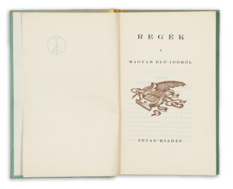 Kisfaludy Sándor: Regék a magyar elő-időből 1920 Békéscsaba, Tevan 