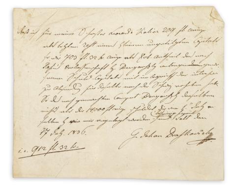 Draskovich János nyugtája   