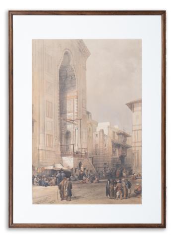  David Roberts: Grand entrance to the mosque of the Sultan Hassan (Cairo) 1856 London, Day & Son 