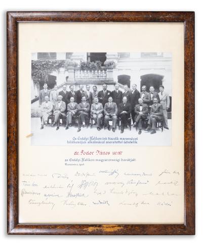 Az Erdélyi Helikon íróinak tizedik marosvécsi találkozója alkalmából kiadott névre szóló emléklap  Marosvécs, 1935 