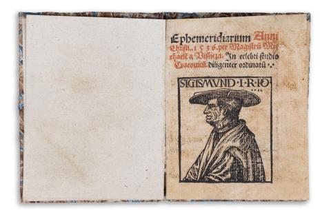 Magister Michaele a Wislicza [Michał z Wiślicy: Ephemeridiarium Anni Christi 1536 per -- in celebri studio Cracovien diligenter ordinatu.  Cracovie, 1536. per Mathiam Scharffenberg [Maciej Szarffenberg] 