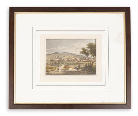 Pécs látképe : Rohbock, Ludwig - Fünfkirchen 1856 Darmstadt, Druck & Verlag von Gustav Georg Lange 