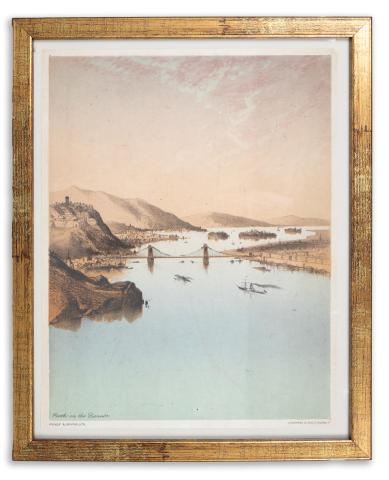 Packer - Griffin: Pesth on the Danube [színes kőnyomat] 1870 London, Stannard&son 