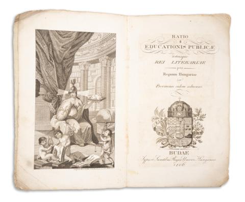 [Tersztyánszky Dániel − Ürményi József]: Ratio educationis publicae totiusque rei literariae per Regnum Hungariae et Provincias eidem adnexas. 1806 Budae, Typis Regiae Univer. Hungaricae 