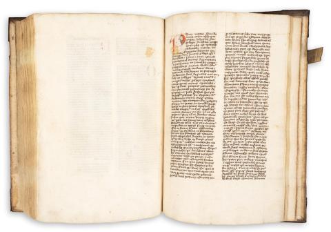 Duranti, Guillelmus: Rationale divinorum officiorum. [With:] 15th-century Miscellaneous manuscripts including works by Jordanus de Quedlinburg and Thomas Aquinas.  Vicenza, 1478. Hermann Lichtenstein. 