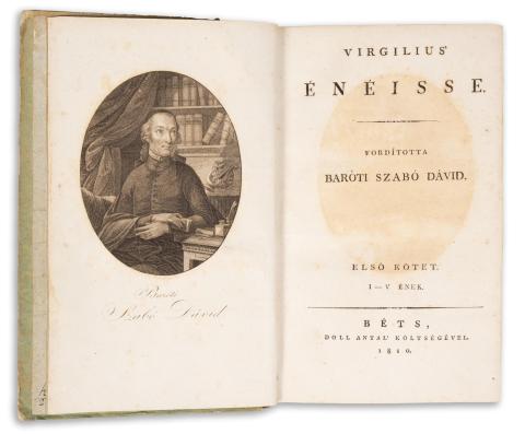 Baróti Szabó Dávid [ford.] : Virgilius’ Énéisse. Fordította --.  Béts-Pesten, Doll Antal - Trattner, 1810-1813. 