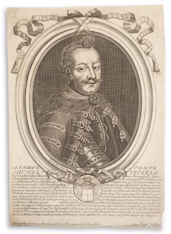 Thököly Imre rézmetszetű mellképe   