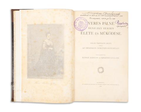 Rudnay Józsefné – Szigethy Gyuláné  : Veres Pálné Beniczky Hermin élete és működése. Hálás tisztelete jeléül az Országos Nőképző-Egyesület. Összeállították: --.  Budapest, 1902, Athenaeum 