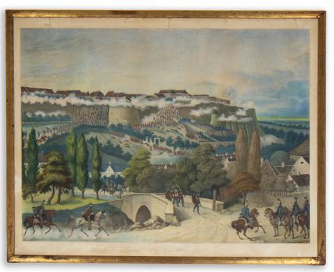 Budavár ostroma 1849 Majus 21-ke [Lithográfia]  Budapest, 1867 cca 